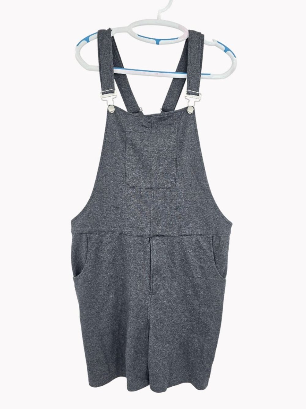 Swoveralls Heather Gray Overalls Shorts XL Adjustable Straps With Pockets Casual
